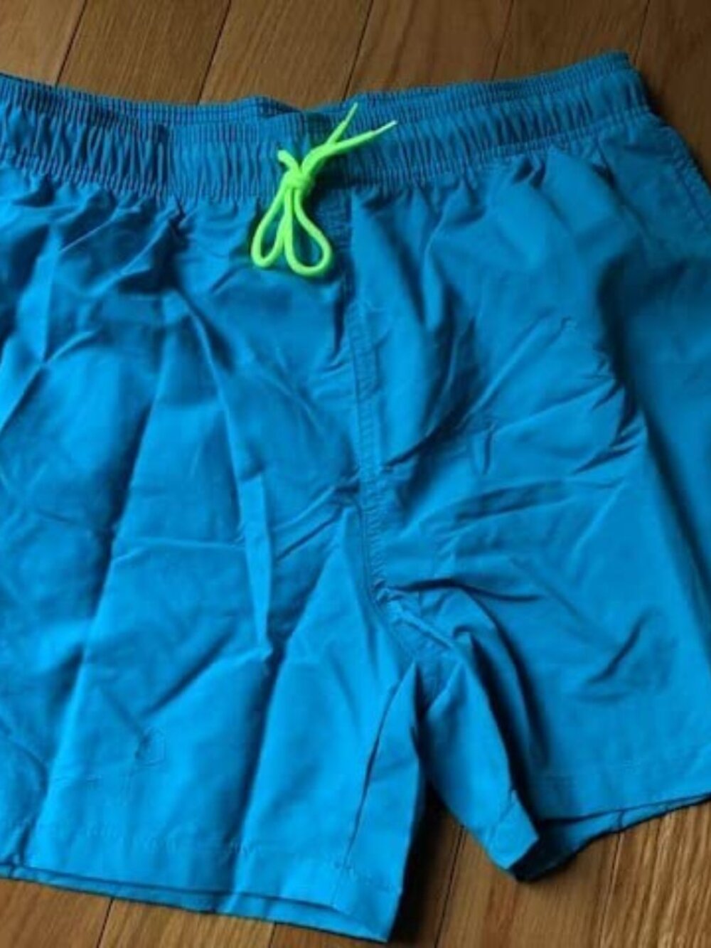 Mens blue quick dry swim trunks
